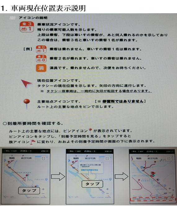 車両現在位置表示説明